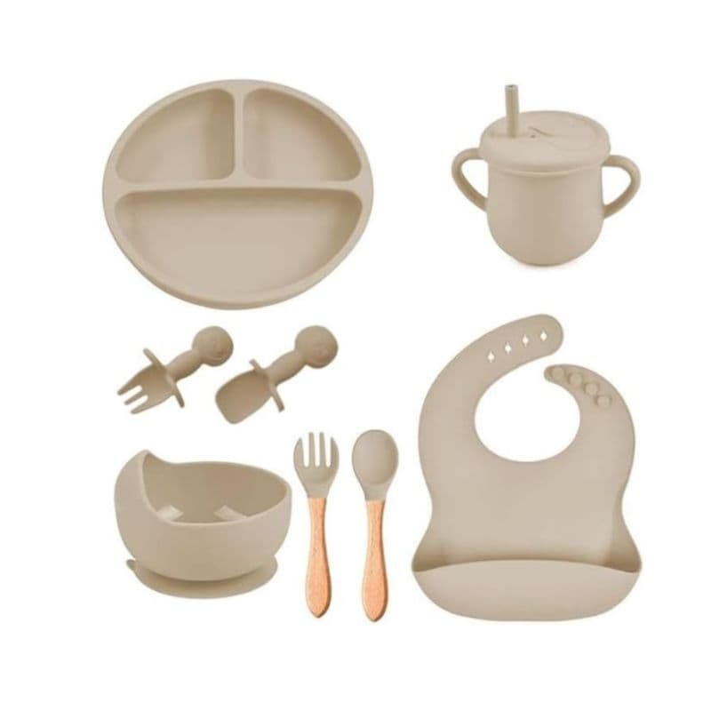 Imagem de Kit introdução alimentar bege